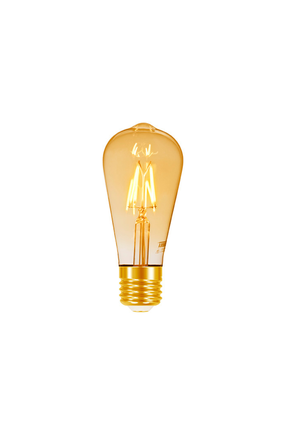 lamp led filamento vintage st64 4w autovolt ambar 1