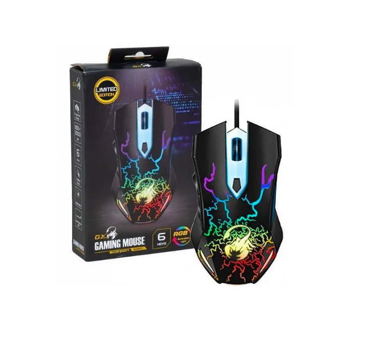 mouse genius scorpion spear gaming usb black