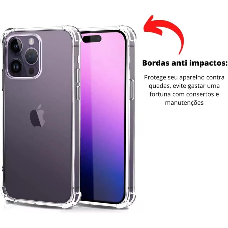 Capa Capinha Transparente Anti Impacto Case Para iPhone 14 Pro