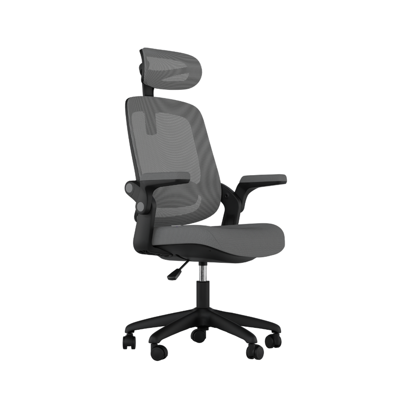 cadeira de escritorio ergonomica elements astra preta e cinza 01