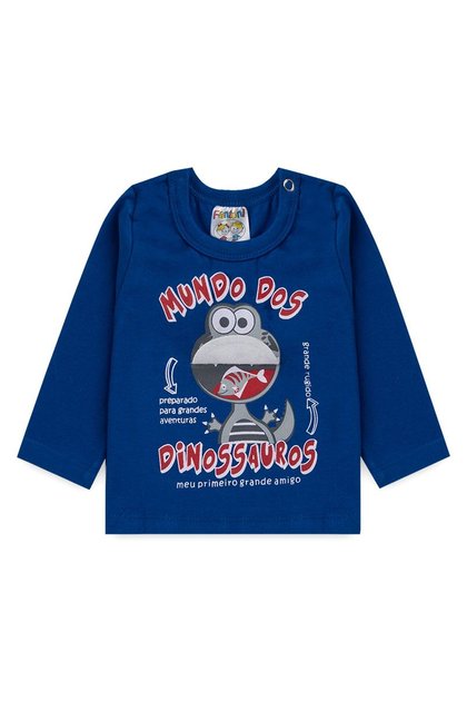 Camiseta Bebê Menino Dino Royal