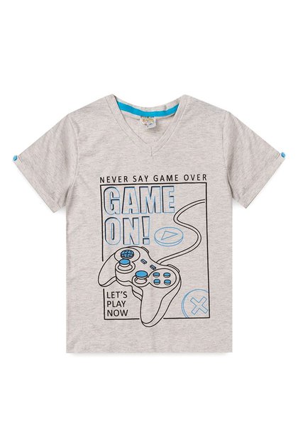 Camiseta Infantil Menino Game Azul