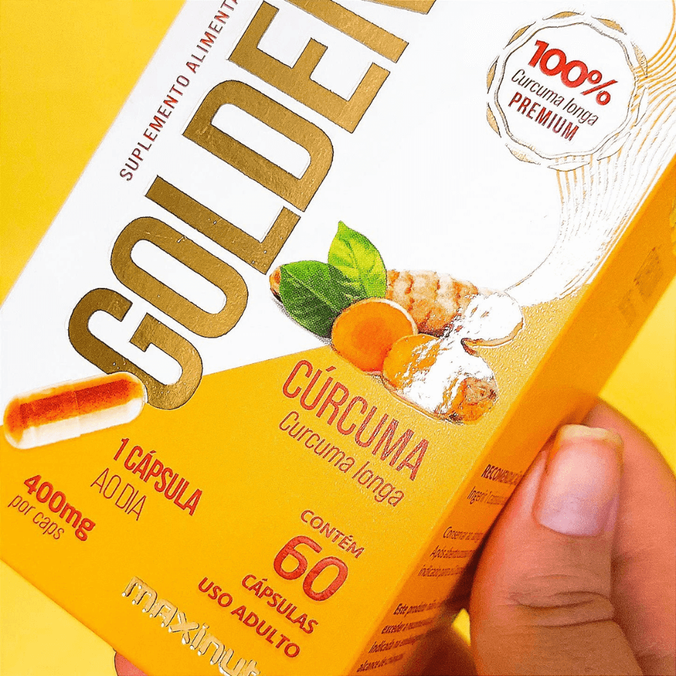 Cúrcuma Golden Cúrcuma Longa 400mg 60cáps