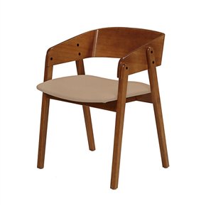cadeira contemporanea encosto madeira castanho bege 1