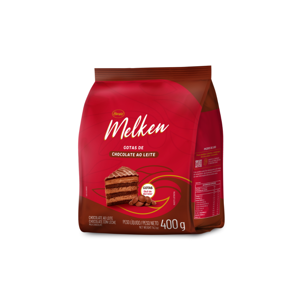 MELKEN choc gotas ao leite 400g