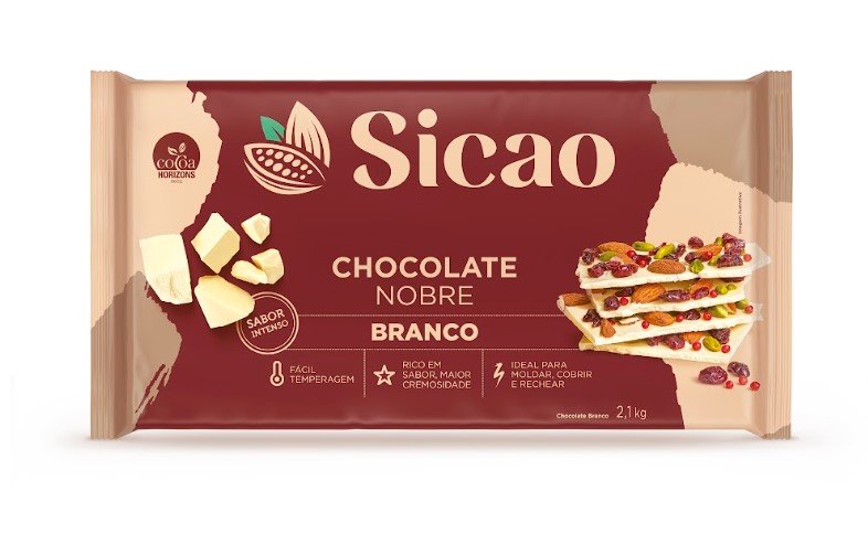 Chocolate Barra Branco Sicao - 2,1kg