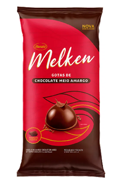 MELKEN choc gotas meio amargo 2kg