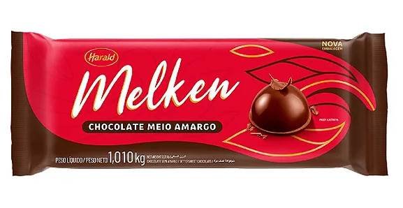 MELKEN choc barra meio amargo 101kg