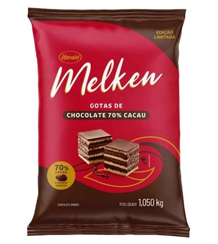 MELKEN choc gotas amargo 70 101kg