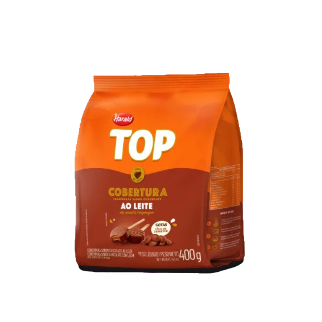 cobertura top ao leite 400gr