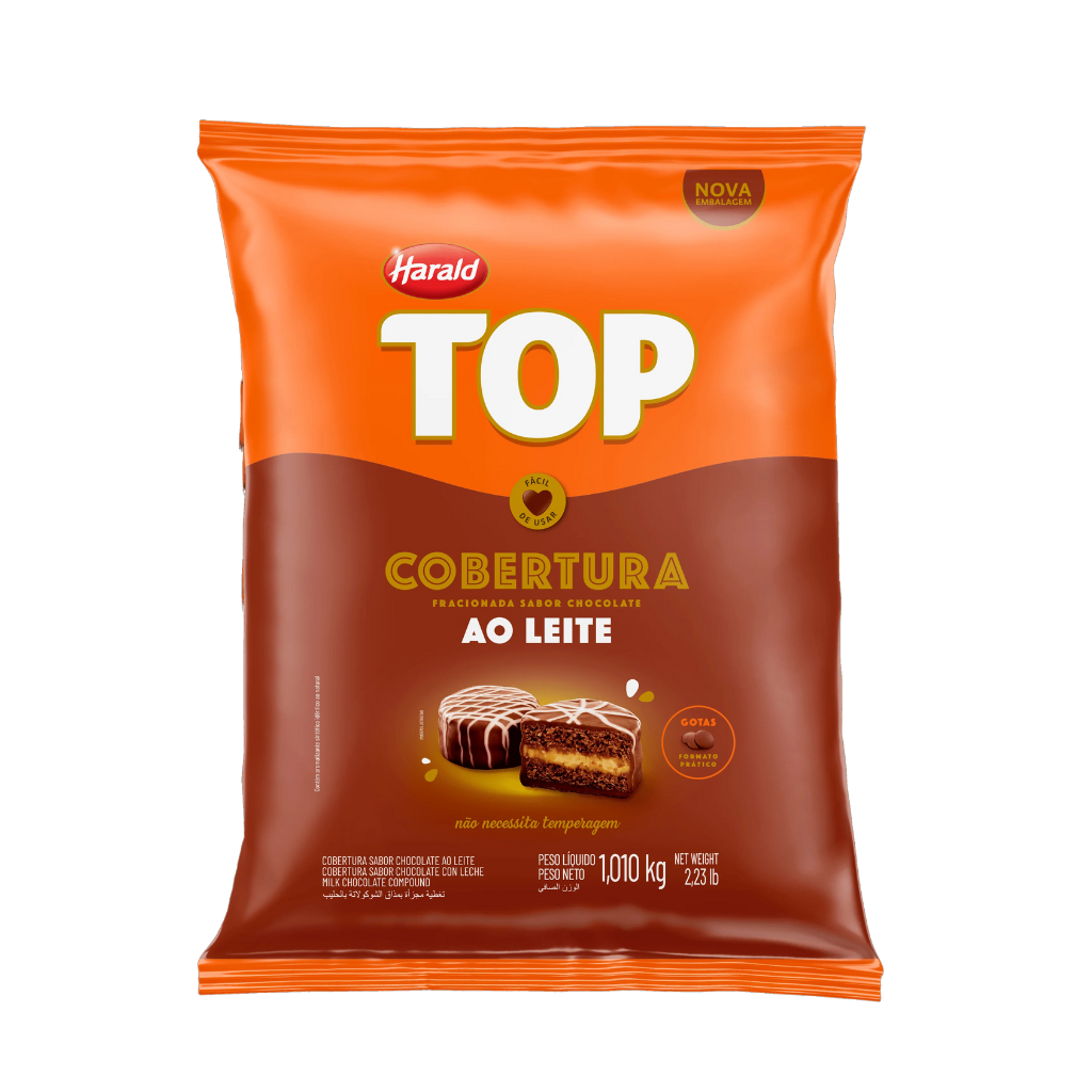 cobertura top ao leite 1kg