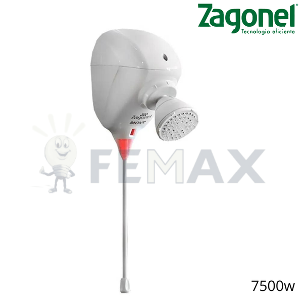 Chuveiro Ducha elétrico de parede Zagonel Move branco 7500W 220V