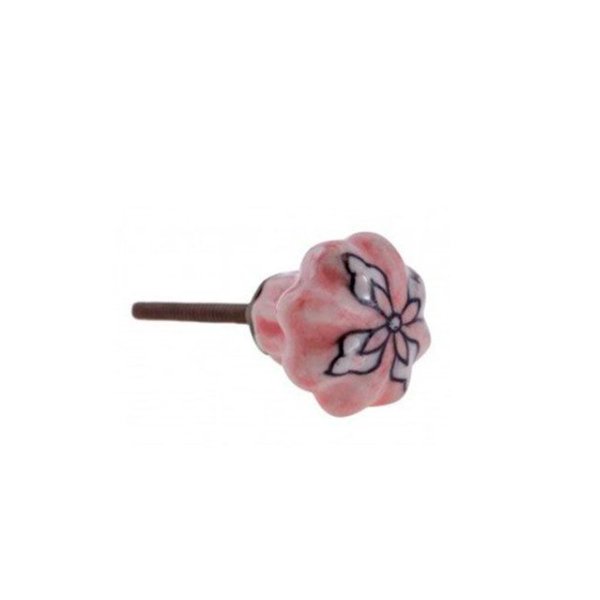 Puxador de Gaveta-Cerâmica-Sobrepor-Rosa-Vênus-3159 Puxador de Gaveta-Cerâmica-Sobrepor-Rosa-Vênus-3159