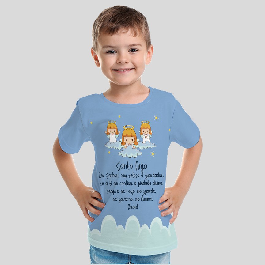 Camiseta Infantil Santo Anjo Camiseta Infantil Santo Anjo