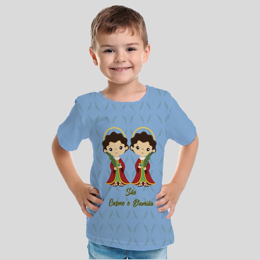 Camiseta Infantil São Cosme e Damião Camiseta Infantil São Cosme e Damião