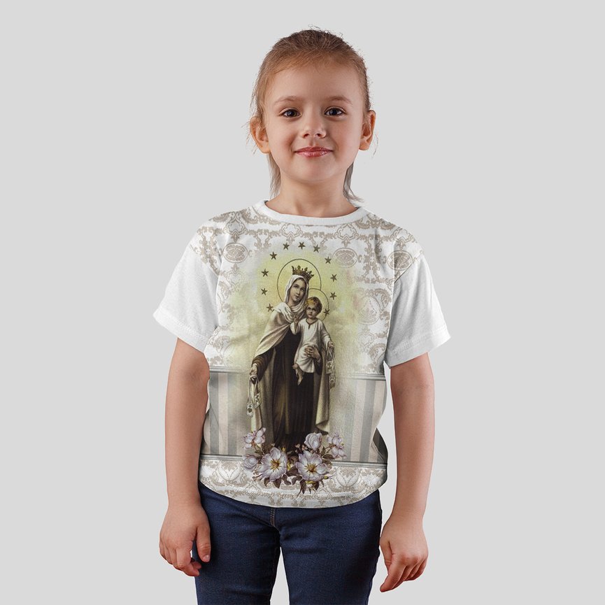 Camiseta Infantil Nossa Senhora Do Carmo Camiseta Infantil Nossa Senhora Do Carmo