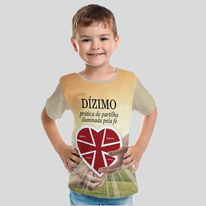 Camiseta infantil religião santo antonio