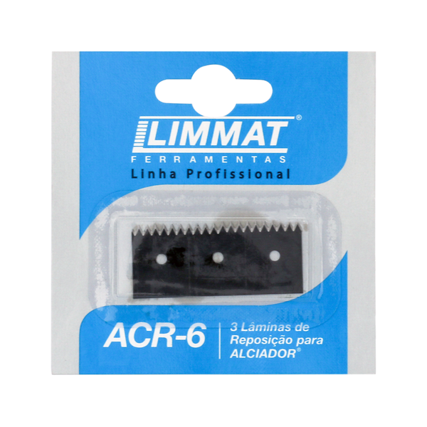 Lâmina de Corte para Alceador com 3 Unidades ACR-6 Lâmina de Corte para Alceador com 3 Unidades ACR-6