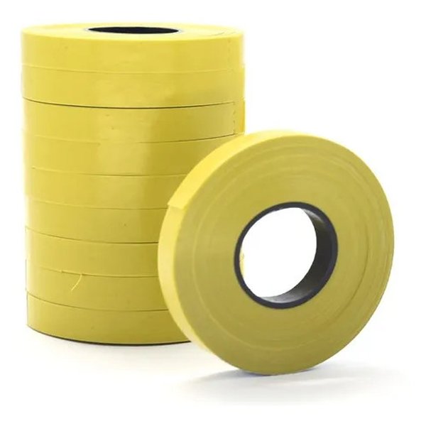 Fita Plástica Para Alceador / Cintador De Ramos 10 Un - Amarelo Fita Plástica Para Alceador / Cintador De Ramos 10 Un - Amarelo