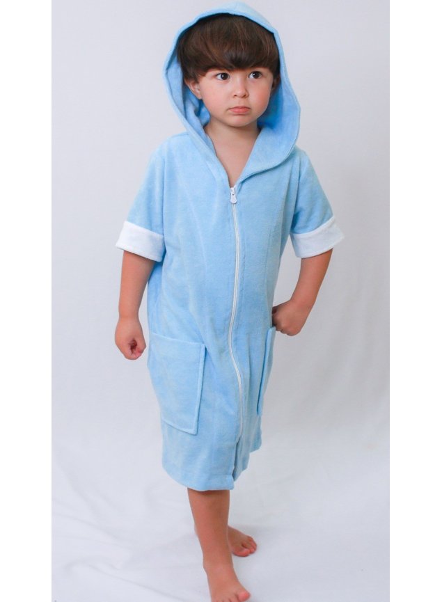 roupao azul bebe