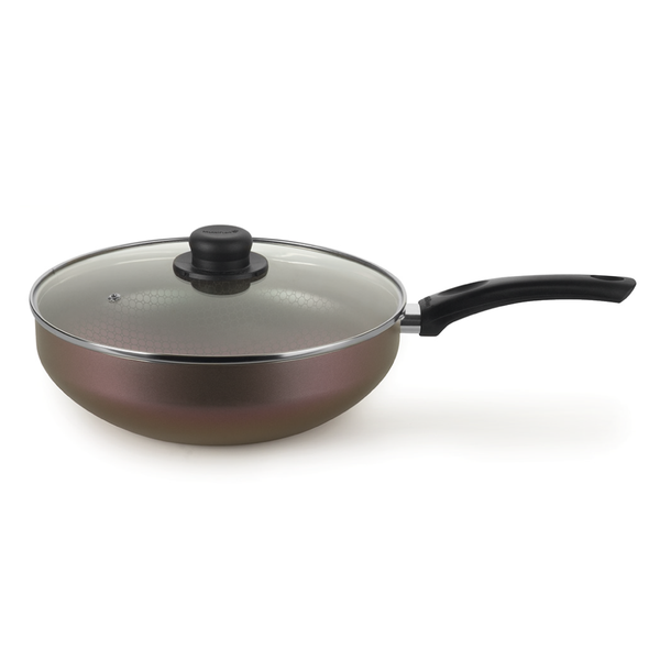 Frigideira Wok Aura 28 com tampa Frigideira Wok Aura 28 com tampa