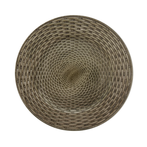 Sousplat Rattan Prata 33cm Sousplat Rattan Prata 33cm