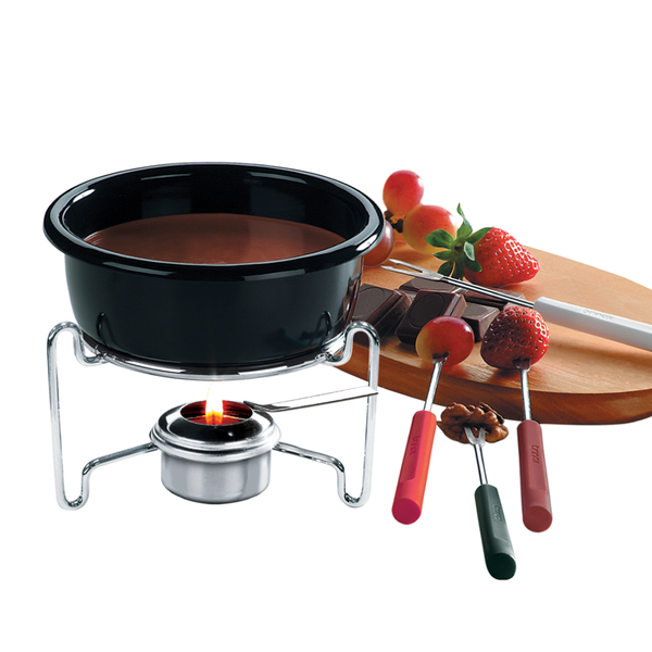 Conjunto Fondue 7 peças Esmaltada Conjunto Fondue 7 peças Esmaltada