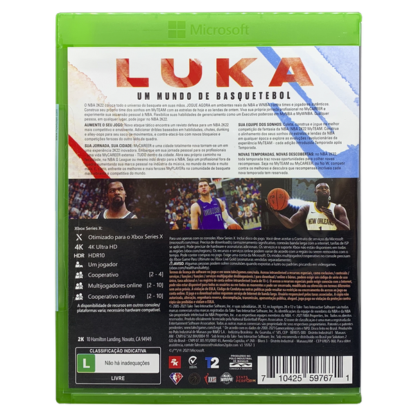 Pode rodar o jogo NBA 2K22?