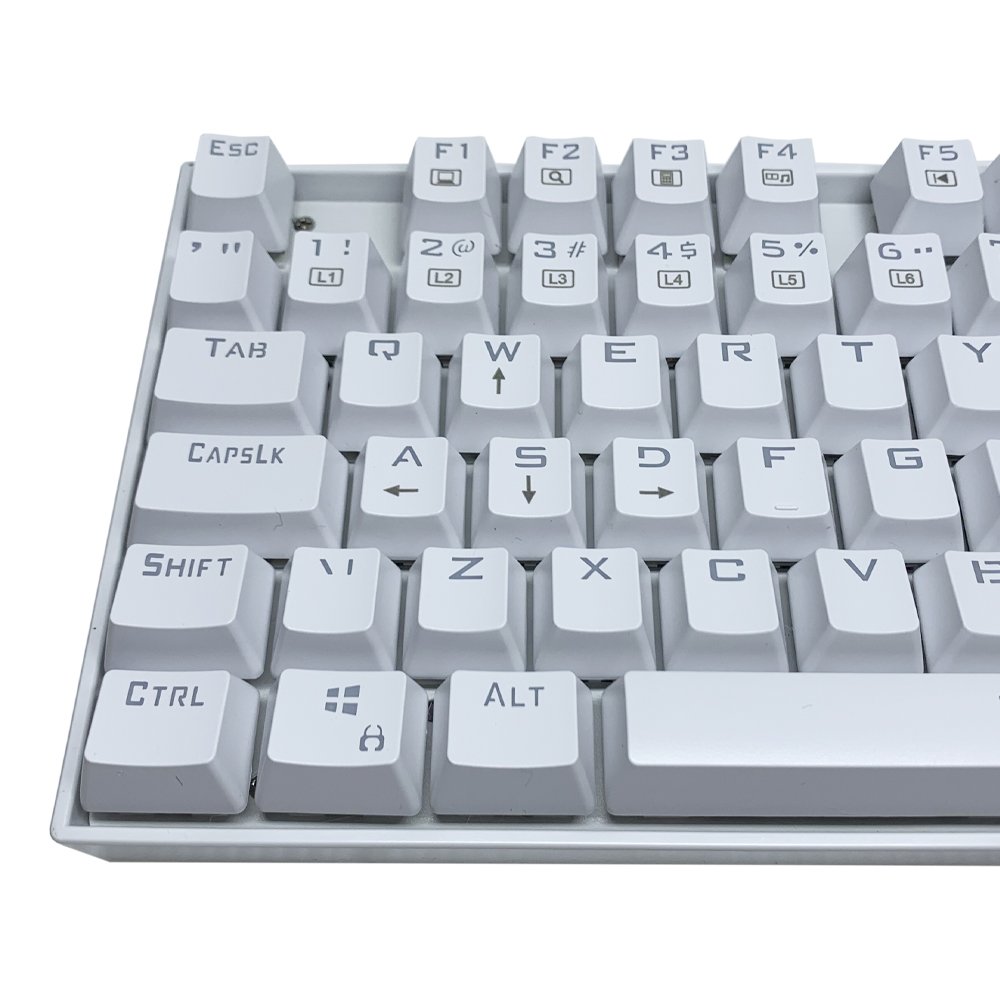 Teclado Mecanico Gamer Redragon Kumara Branco Single Color Switch