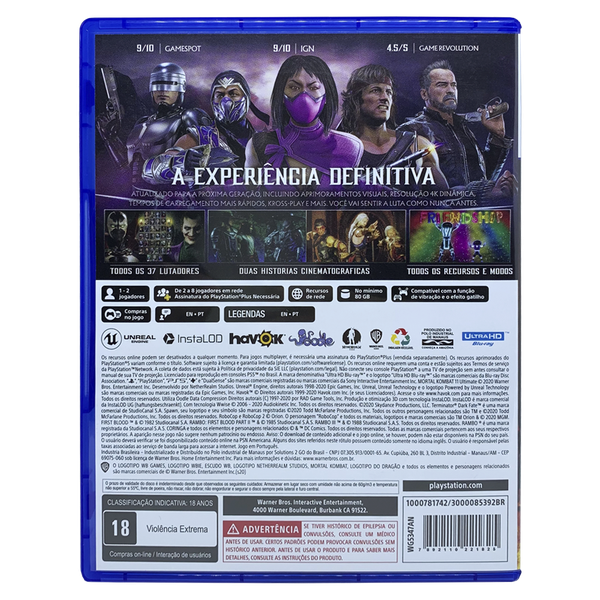 Jogo Mortal Kombat 11 Ultimate PS5 - Game Mania