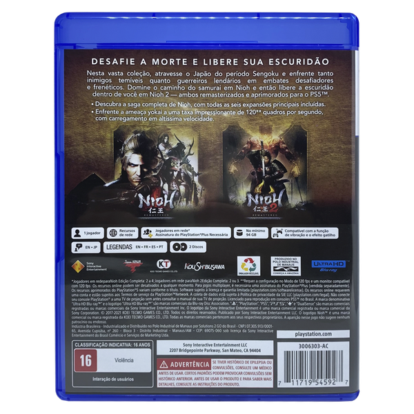 Jogo Nioh Collection PS5 KaBuM