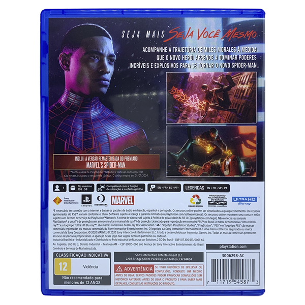 Jogo Marvels Spider-Man: Miles Morales - PS5: Oferta - Webfones