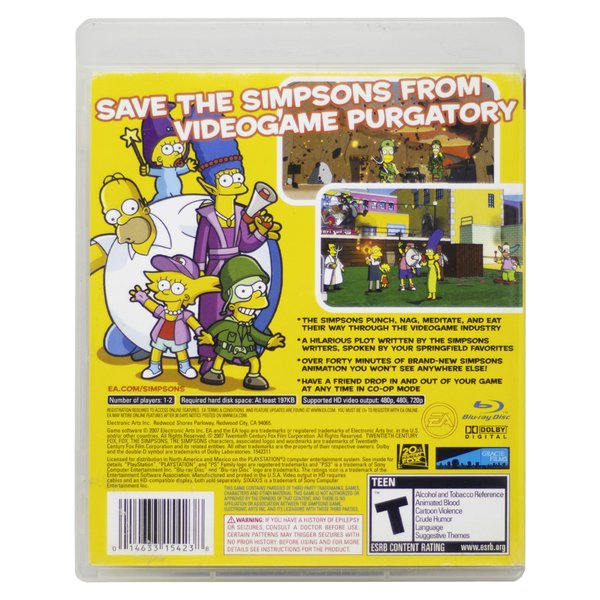 The Simpsons Game PS3 Seminovo, Zilion Games e Acessórios