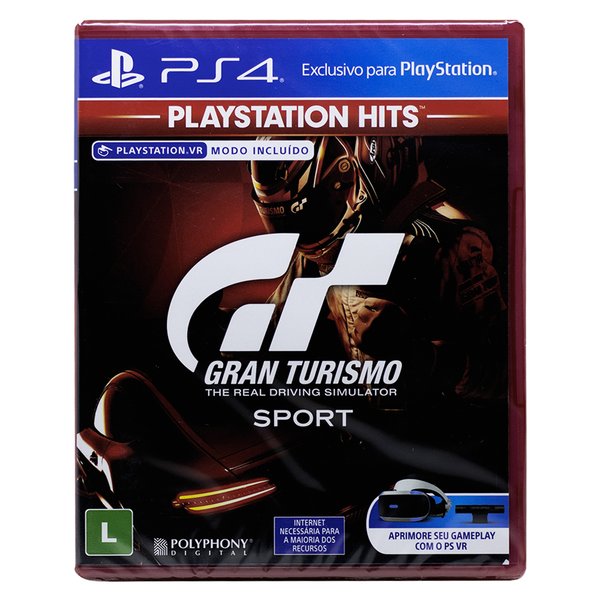 Jogo Gran Turismo Sport Hits Ps4 Mídia Física Lacrado Novo - Sony - Gran  Turismo - Magazine Luiza