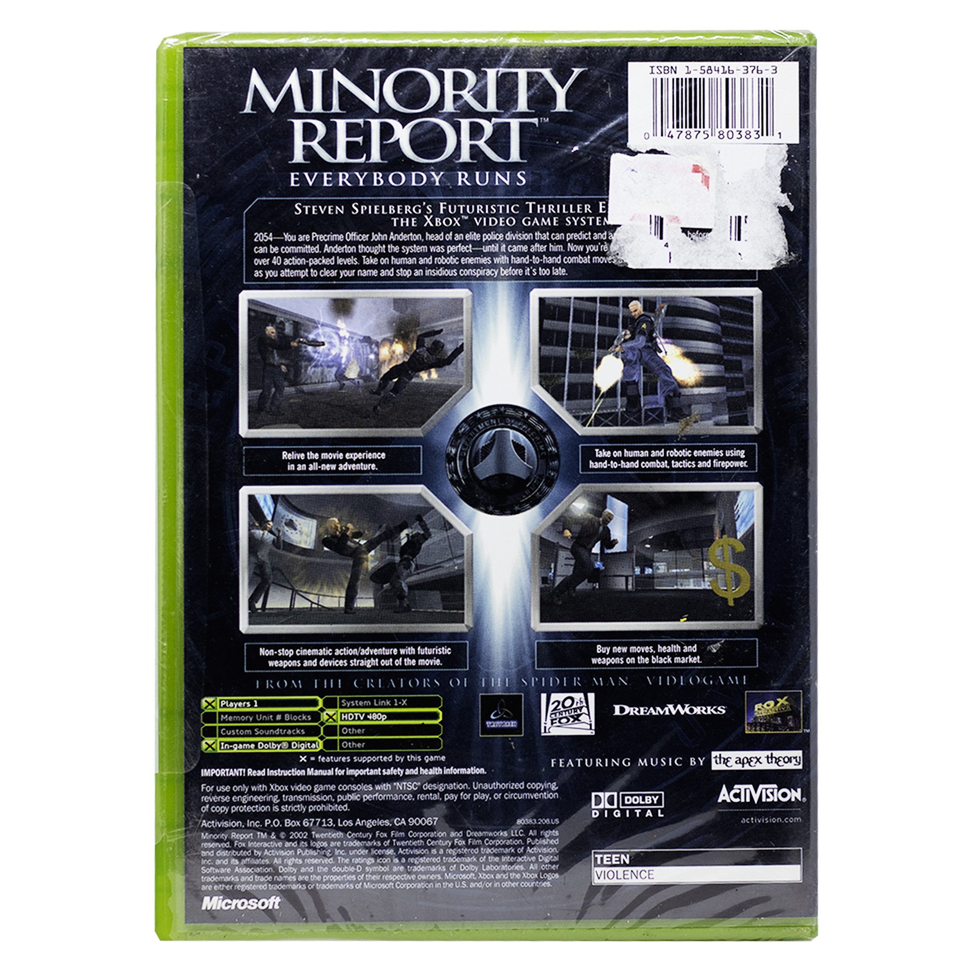 Jogo Minority Report: Everybody Runs Xbox - Game Mania