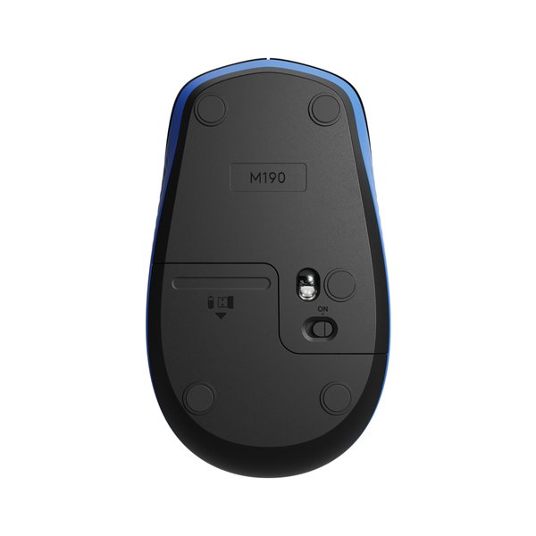 Mouse sem fio Logitech M190 Ambidestro Cinza - Game Mania