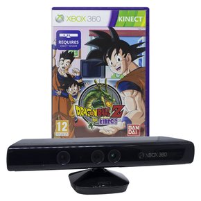 Sensor Kinect Usado Para Xbox 360 Com Jogo Dragon Ball Z for Kinect