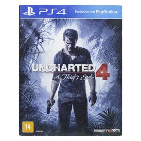 Jogo Uncharted 4 A Thif's End - PS4 [ Embalagem Cartão] - Seminovo