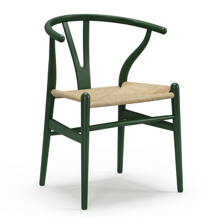01 cadeira wishbone verde musgo