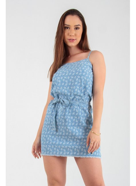 Vestido jeans estampado discount