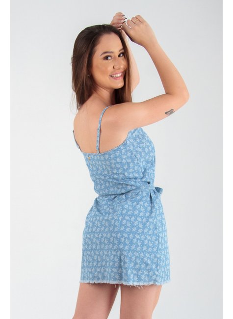 Vestido jeans estampado 2025