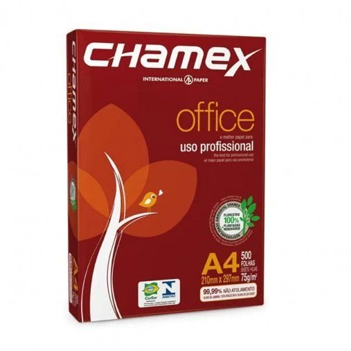 Resma De Folha Office 500 Unidades Chamex 0435