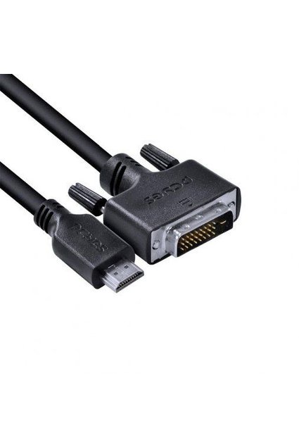 Cabo Adaptador HDMI 2.0 Macho Para DVI 24+1 Macho PCYes