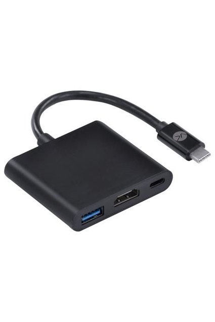Hub Adaptador Tipo C USB 3.0 e HDMI 4k - Vinik