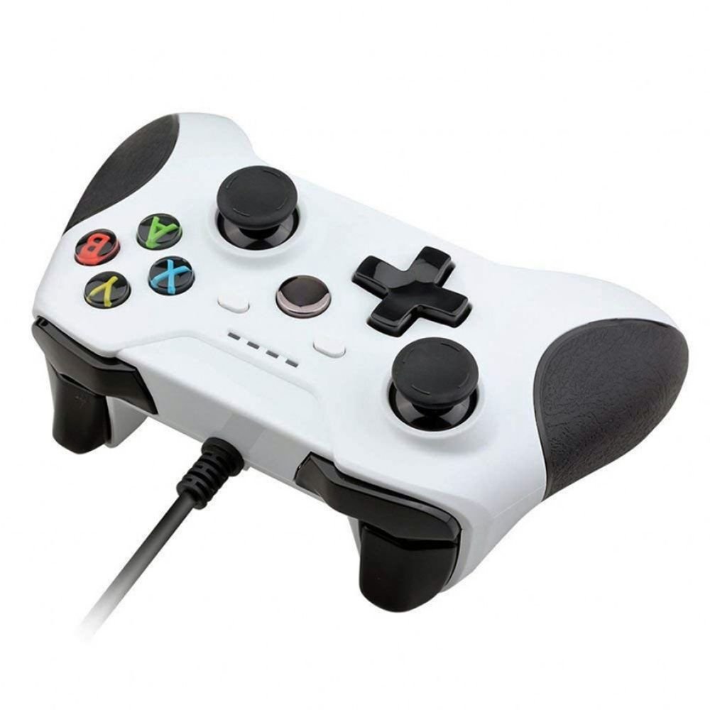 Controle Xbox One S Wtyx618s Com Fio Usb Joystick Pc Gamer Branco