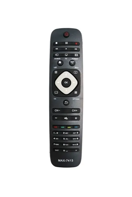 Controle Remoto Compatível C/ Tv Philips Max-7413 Smart/led