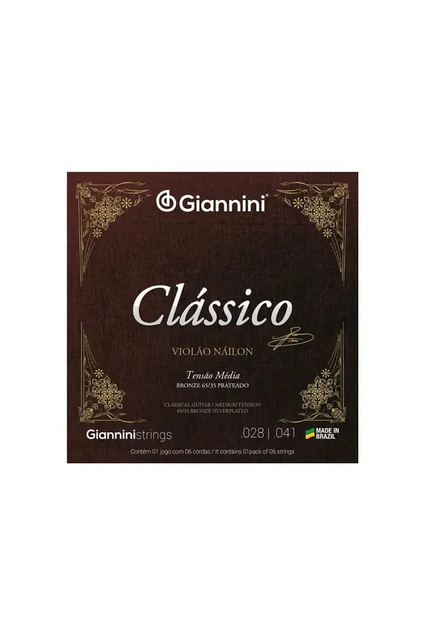 Encordoamento violão Nylon - 028-039 - Giannini