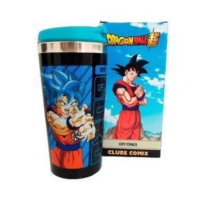 Garrafa Squeeze Goku Dragon Ball e Personagens Infantil