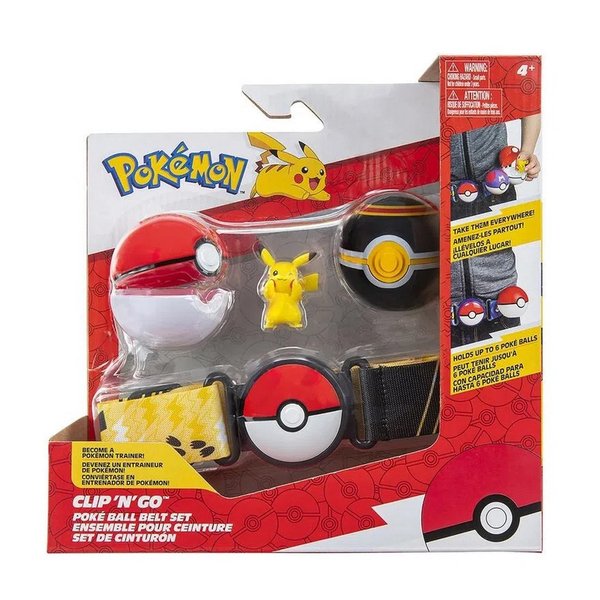 Pikachu Pokemon - Entra Na Pokebola Articulado Na Caixa