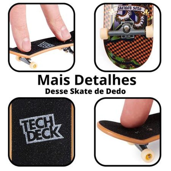 Skate de Dedo 96mm – Tech Deck – Sortido – Sunny – 2890